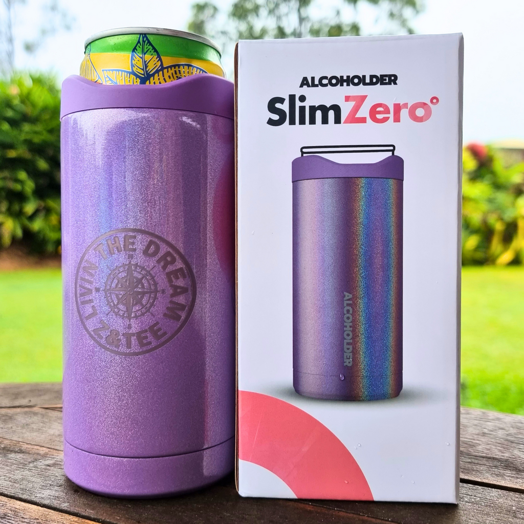 SlimZero Ultra Violet Slim Can Cooler - Z&Tee Z and TEE alcoholder brumate stanley swig yeti