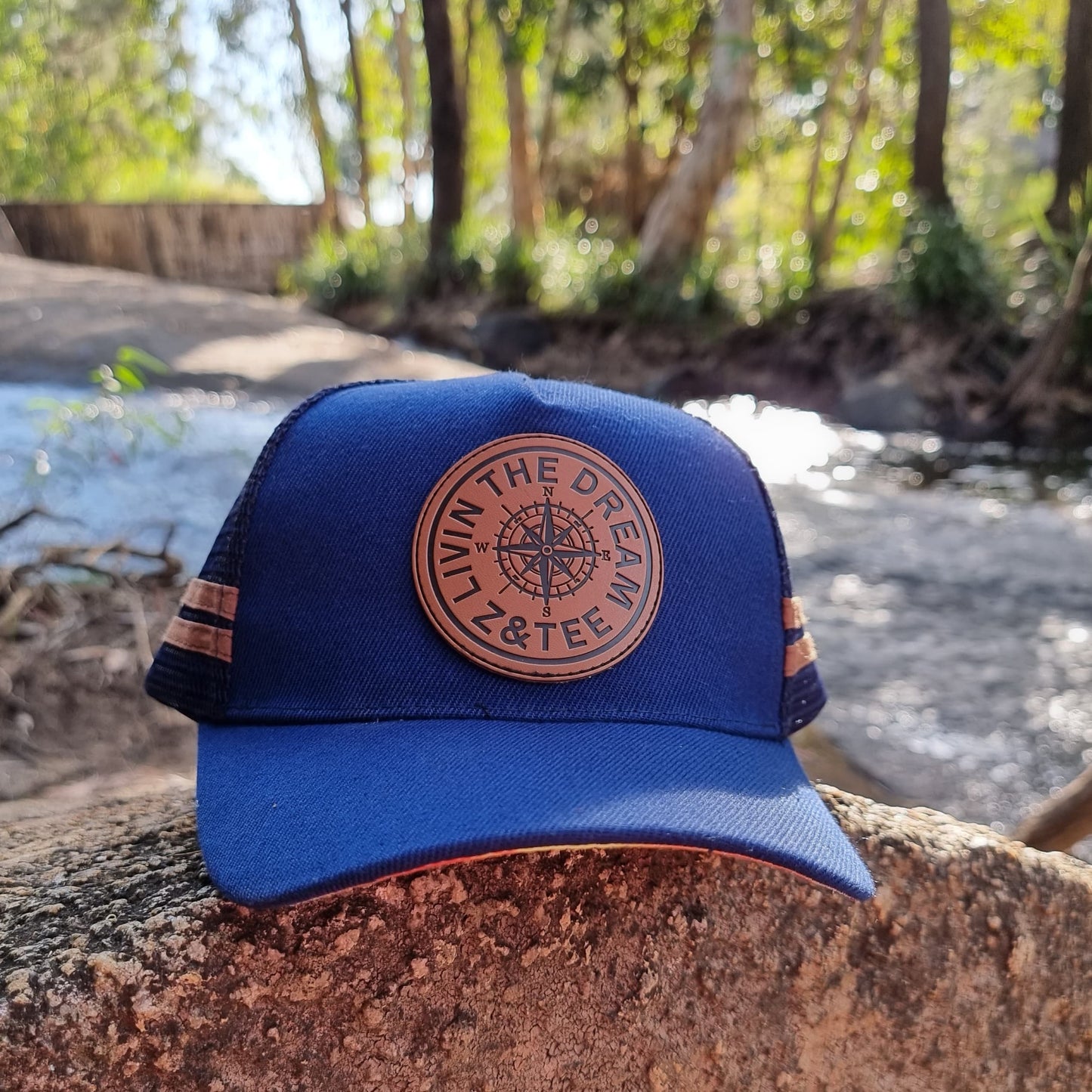 Z&Tee Livin the Dream | Navy Trucker Cap - Adults Z and TEE Aussie Australian Country Trucker HAT KID'S DESIGNS Living the Dream MEN'S DESIGNS Navy Trucker z&tee