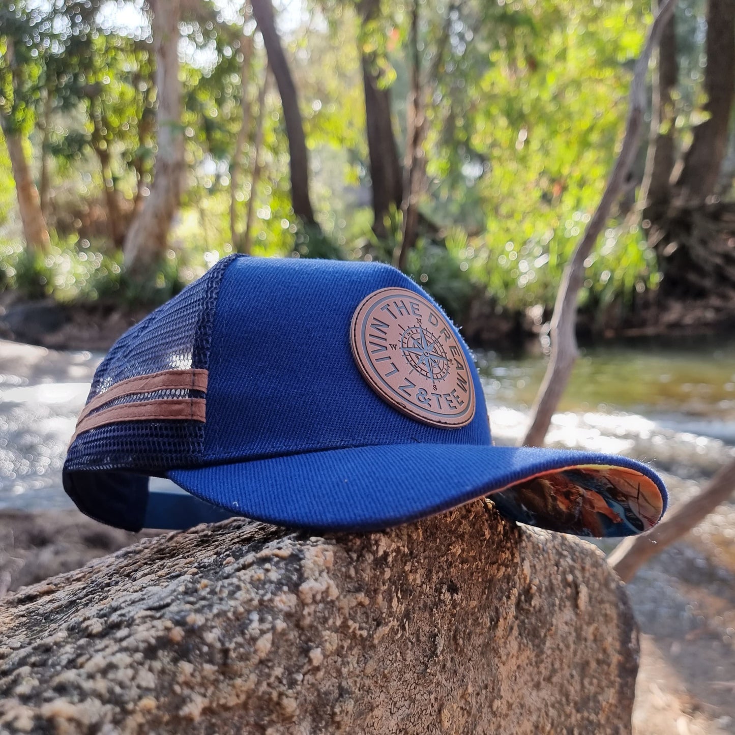 Z&Tee Livin the Dream | Navy Trucker Cap - Adults Z and TEE Aussie Australian Country Trucker HAT KID'S DESIGNS Living the Dream MEN'S DESIGNS Navy Trucker z&tee