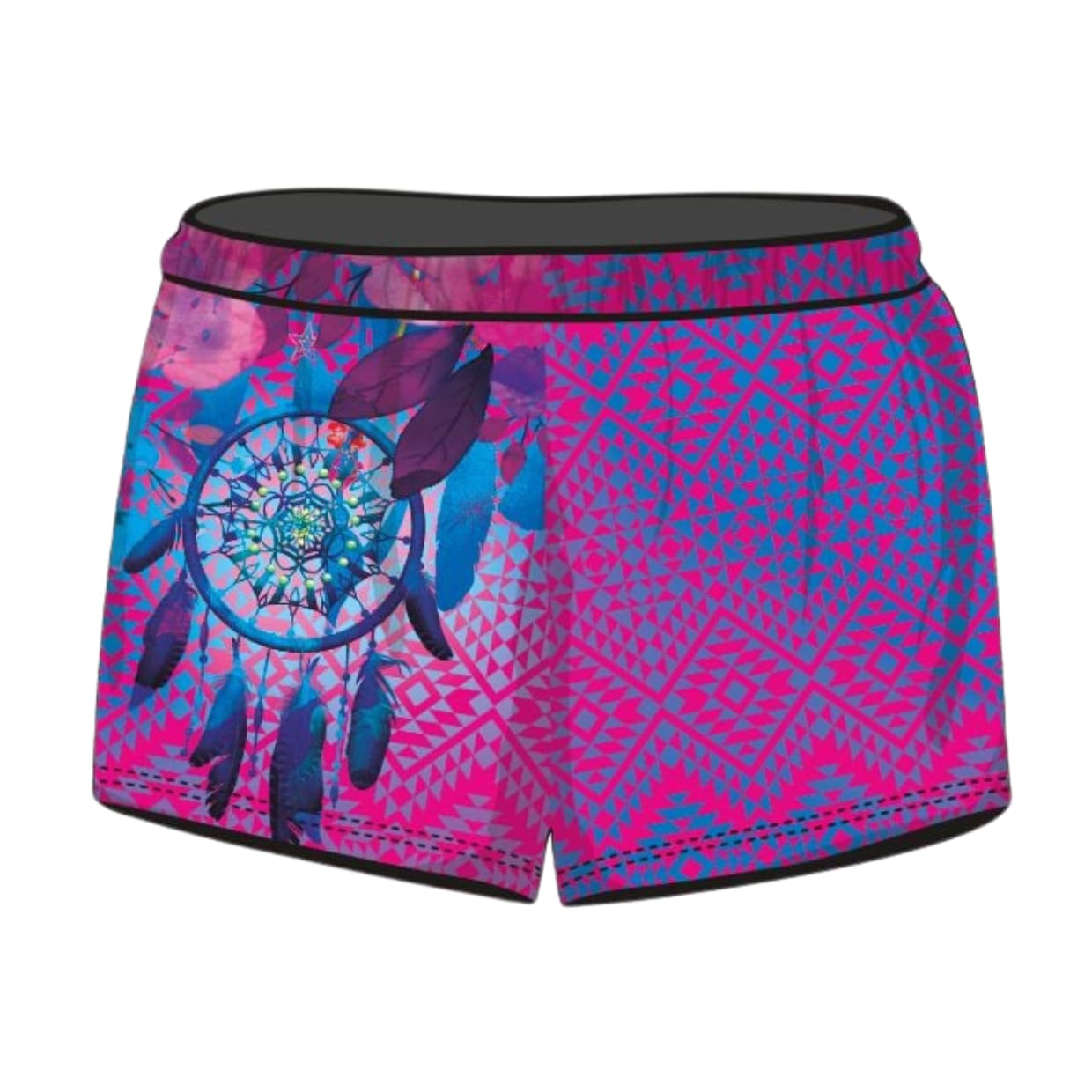 Rugby Shorts | Aztec Dreamcatcher Pink ★Pre-Order★ Z and TEE Aztec blue COUNTRY WESTERN DESIGNS Fishing shorts Floral KID'S DESIGNS matching dress Matching Shirt pink quick dry WOMEN'S DESIGNS