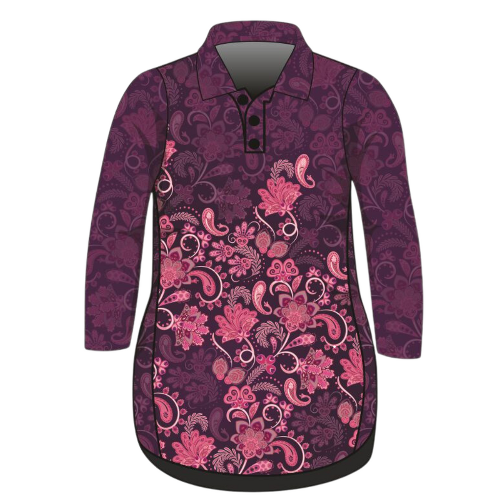 ★ Pre-Order ★ Paisley Purple Lifestyle Dress Short or Long Sleeve Z and TEE girls womens