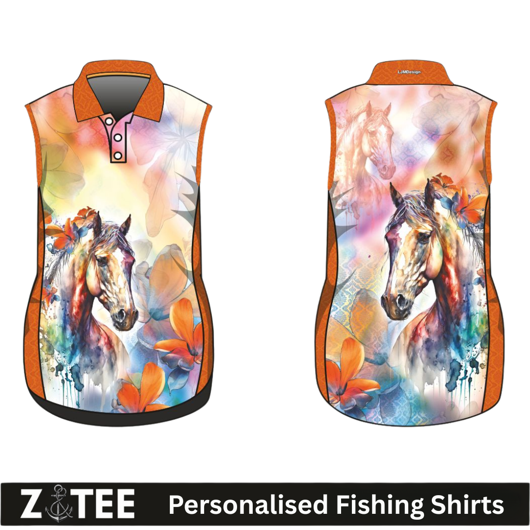Western | Floral Pony Sleeveless Lifestyle Fishing Dress ★Pre-Order★