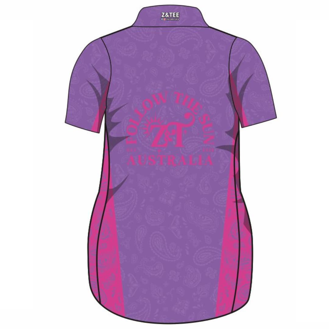 Follow the Sun | Paisley Lilac Pink Lifestyle Fishing Dress ★Pre-Order★ Z and TEE Australia Beach Dress COUNTRY WESTERN DESIGNS Follow the Sun GIRL'S DESIGNS KIDS Matching Shirt Paisley POCKETS quick dry SUN SAFE UPF WOMEN'S DESIGNS z&tee