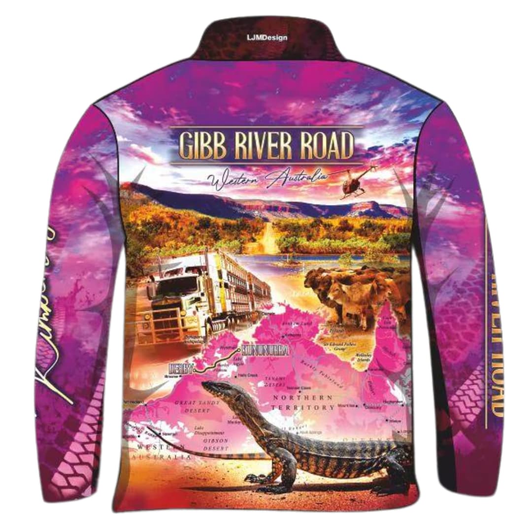 Gibb River Road | Western Australia Purple Fishing Shirt ★Pre-Order★ Z and TEE camping fishing FISHING SHIRT girls quick dry spo-default spo-disabled sun sun shirts sunsafe tip travel uv womens