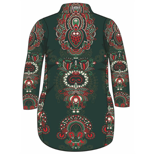 Green Paisley Lifestyle Dress Long or Short Sleeve Z and TEE Christmas girls in stock lastchance PATTERN AND PLAIN DESIGNS womens