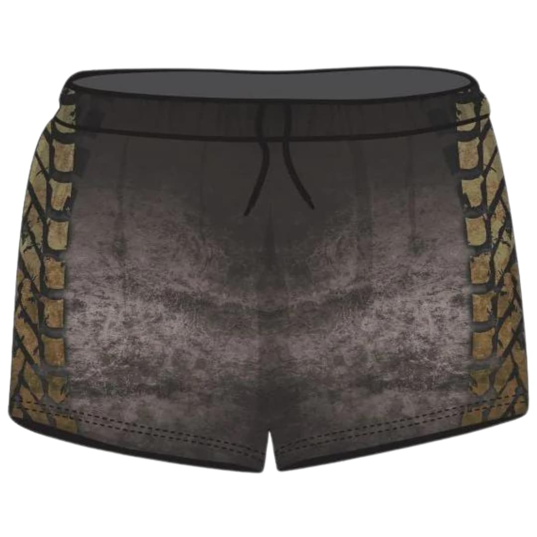 Rugby Shorts | Grey Tyre Trax ★Pre-Order★ Z and TEE black brown Fishing shorts grey KID'S DESIGNS MEN’S DESIGNS quick dry Tyre tracks