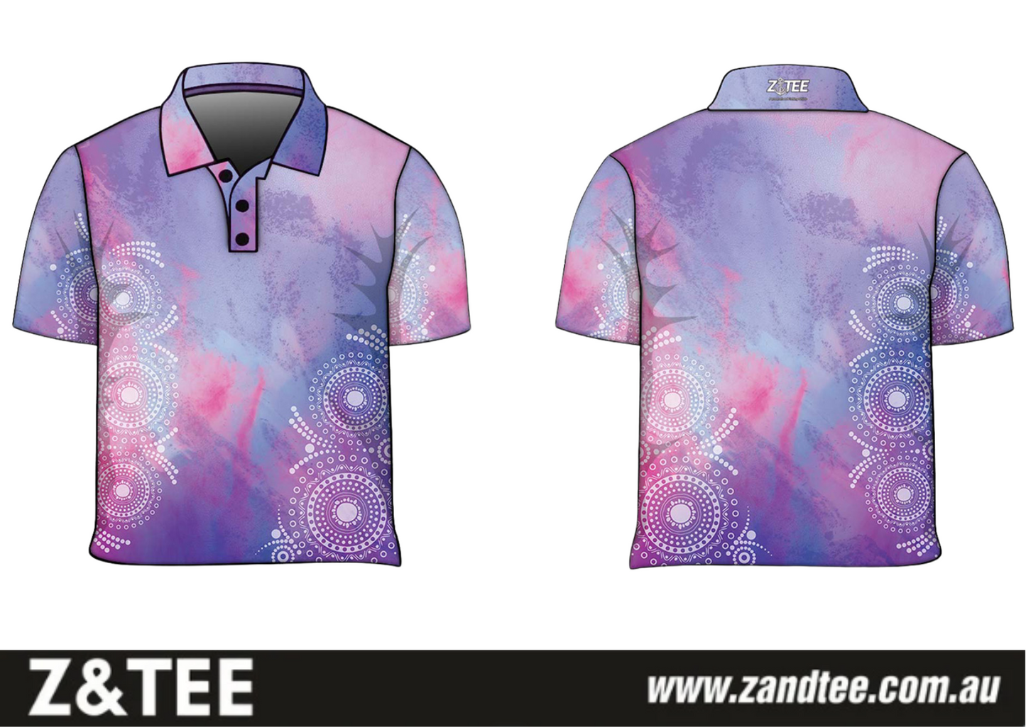 Womens | Lavender Watercolour Swirl Fishing Shirt ★Pre-Order★
