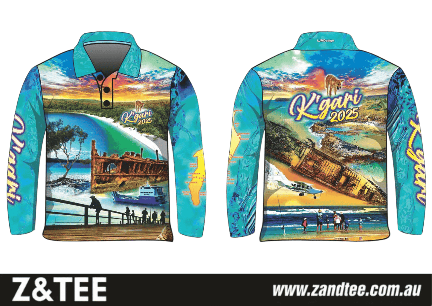 Fraser Island | Fraser Island (K'gari) Adventure Blue Fishing Shirt (2025) ★Pre-Order★ Z and TEE 4x4 boy boys camping FRASER ISLAND DESIGNS K'gari MEN'S DESIGNS New Design Preorder quick dry spo-default spo-disabled sun sun shirt sun shirts sunsafe travel uv Womens