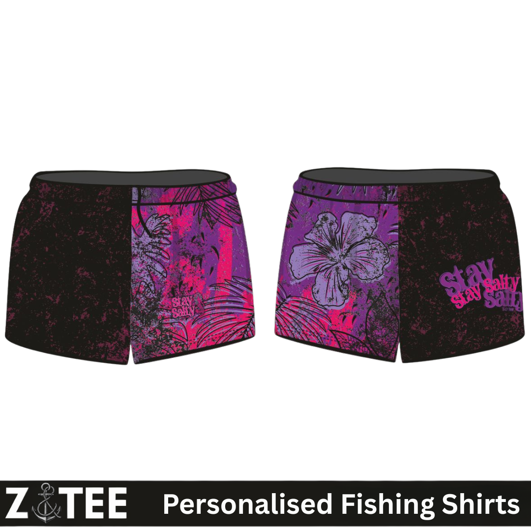 Rugby Shorts | Stay Salty Purple / Black ★Pre-Order★
