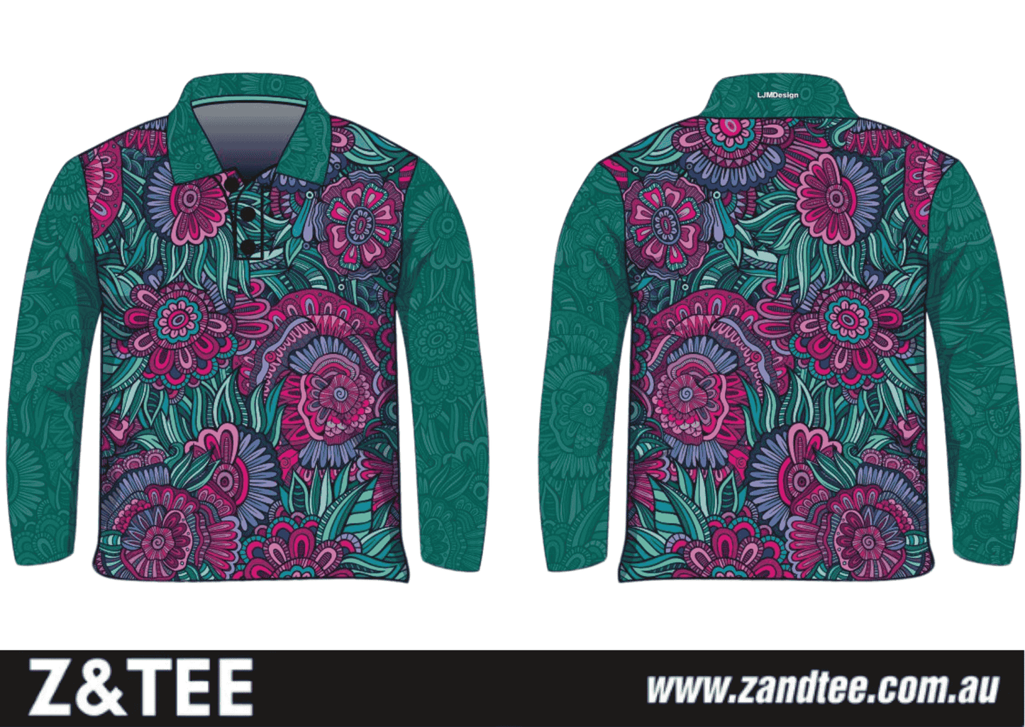 Mandala | Floral Fishing Shirt ★Pre-Order★ Z and TEE camping fishing FLORAL flowers GIRL'S DESIGNS MANDALA New Design Preorder quick dry spo-default spo-disabled sun sun shirt sun shirts sunsafe Tropical uv WOMEN'S DESIGNS womens