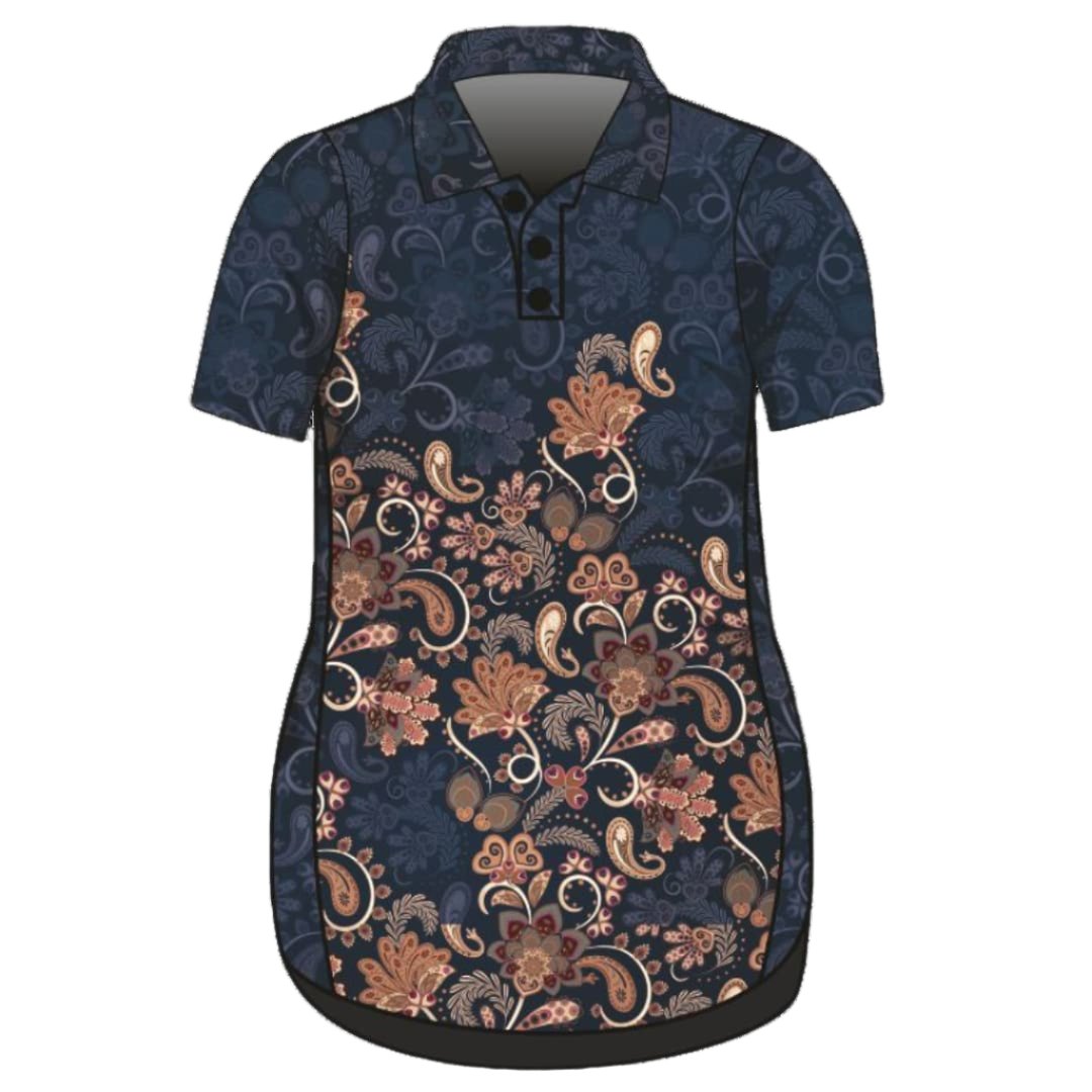 Western | Paisley Navy Lifestyle Fishing Dress ★Pre-Order★ Z and TEE Beach Dress brown COUNTRY WESTERN DESIGNS Floral GIRL'S DESIGNS Matching Shirt Navy Paisley POCKETS quick dry SUN SAFE UPF WOMEN'S DESIGNS