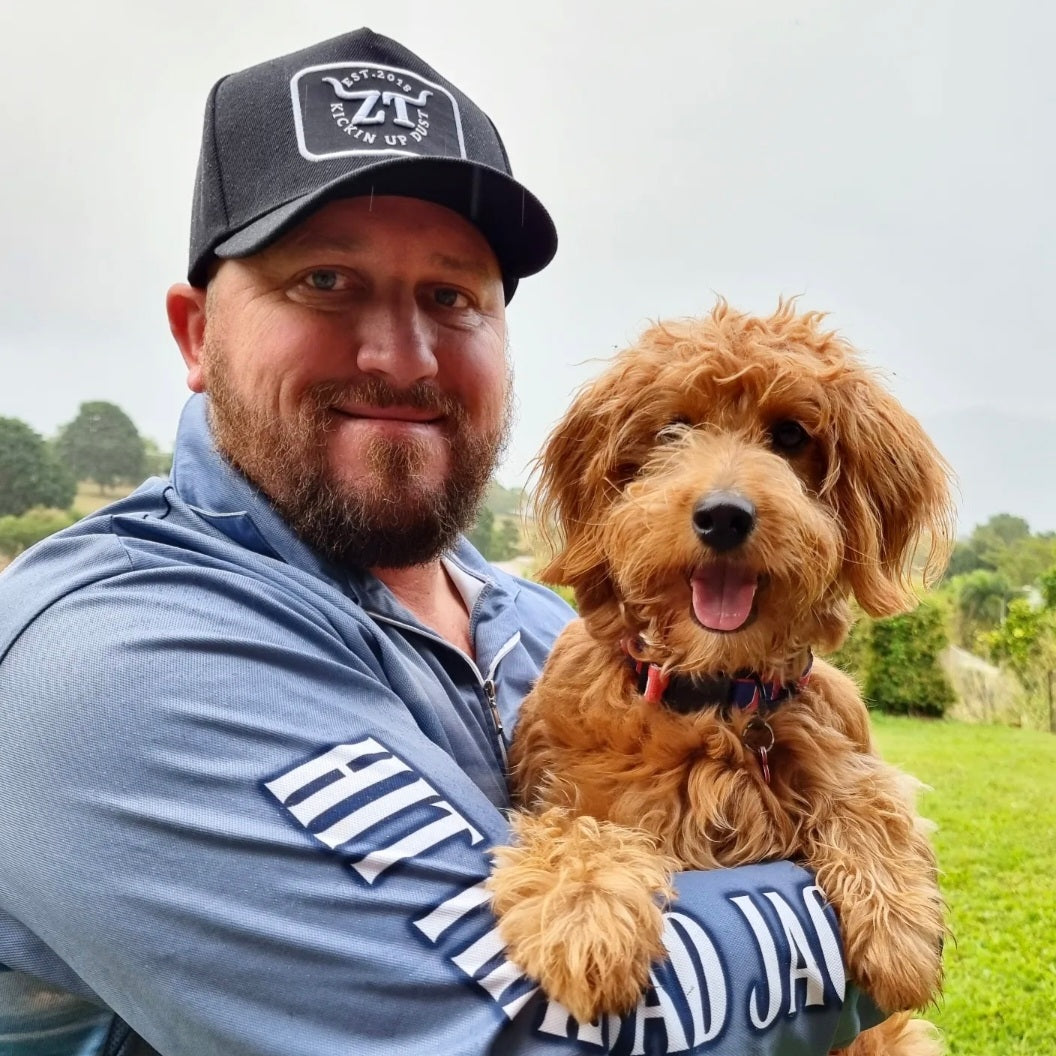 Z&Tee Kickin Up Dust | Black Trucker Cap Z and TEE black Country Trucker curved brim HAT KID'S DESIGNS MEN'S DESIGNS Trucker WOMEN'S DESIGNS z&tee