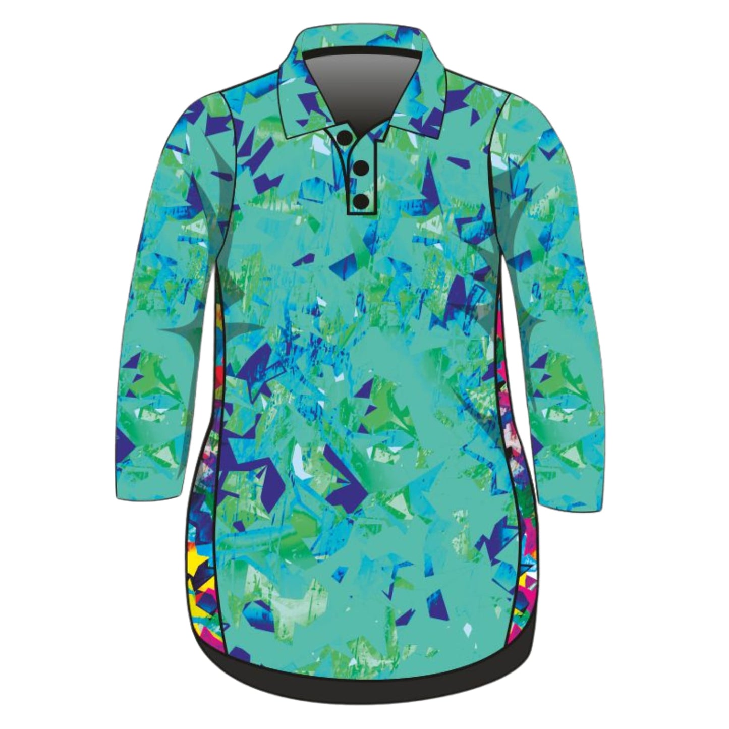 Geo Camo | Teal Lifestyle Fishing Dress ★Pre-Order★ Z and TEE Beach Dress GIRL'S DESIGNS POCKETS quick dry SUN SAFE Teal UPF WOMEN'S DESIGNS