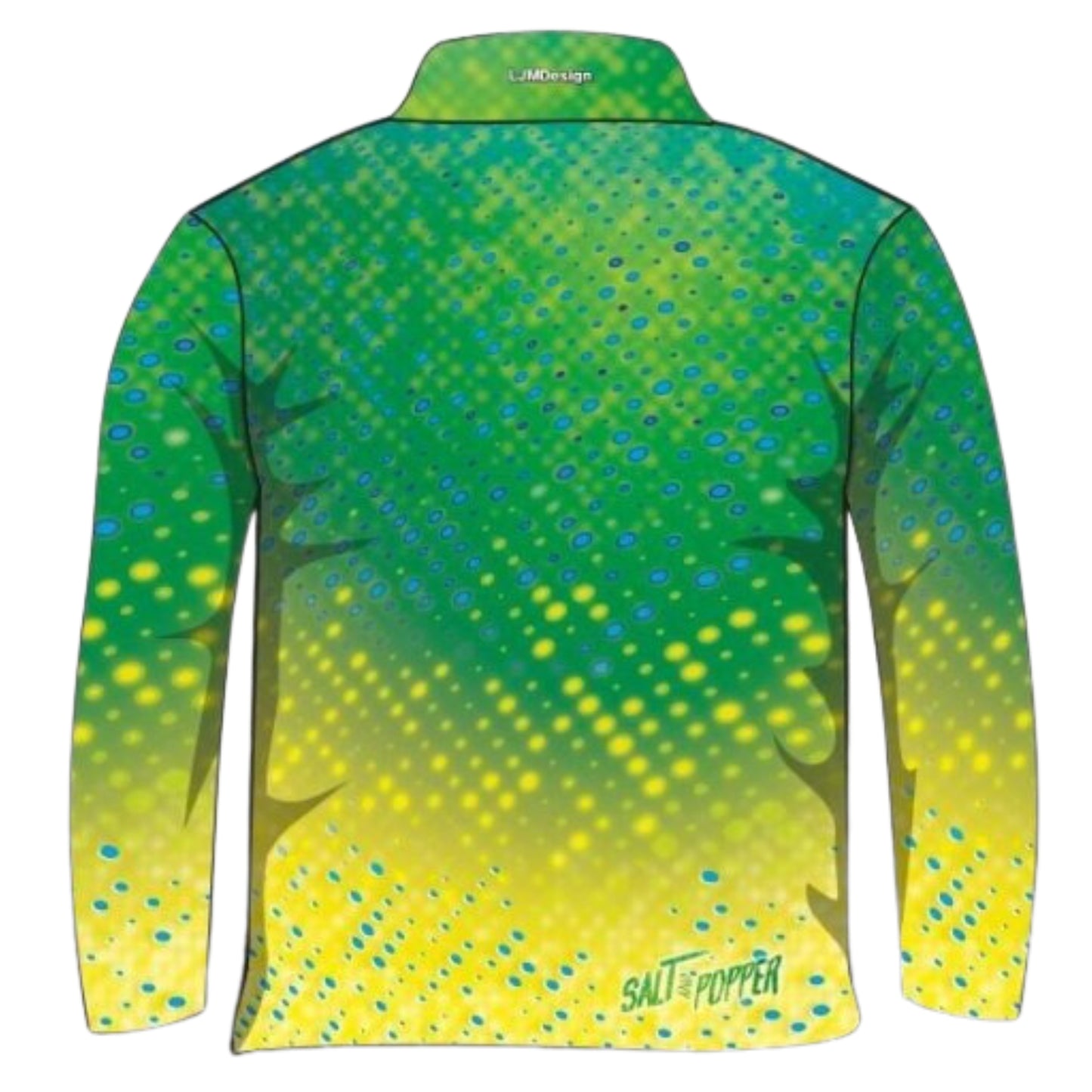 Pattern | Salt and Popper Mahi Mahi Fishing Shirt ★Pre-Order★ Z and TEE competition custom FISH FISH DESIGNS fish scales FISHING FISHING SHIRT fishing shirts green men MEN'S DESIGNS mens PATTERN AND PLAIN DESIGNS Preorder quick dry reef fish spo-default spo-disabled sun sun shirt sun shirts sunsafe uv yellow