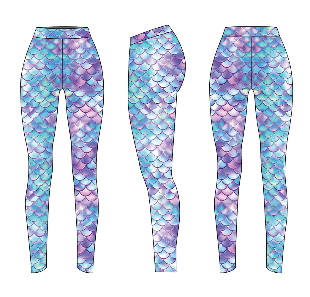 Leggings | Under-the-Sea Adventure Mermaid (Large Scales) Leggings ★Pre-Order★