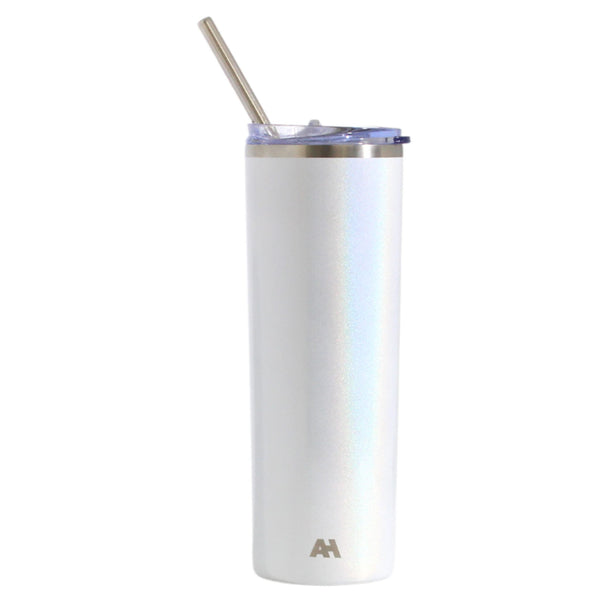 SKNY Unicorn White Slim Vacuum Insulated Skinny Tumbler - 590ml (20oz) Unicorn (Glitter) Z and TEE lastchance