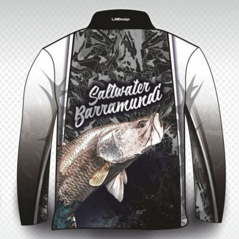 ★Pre-Order★ Fishing | Barramundi Saltwater Camo Fishing Shirt