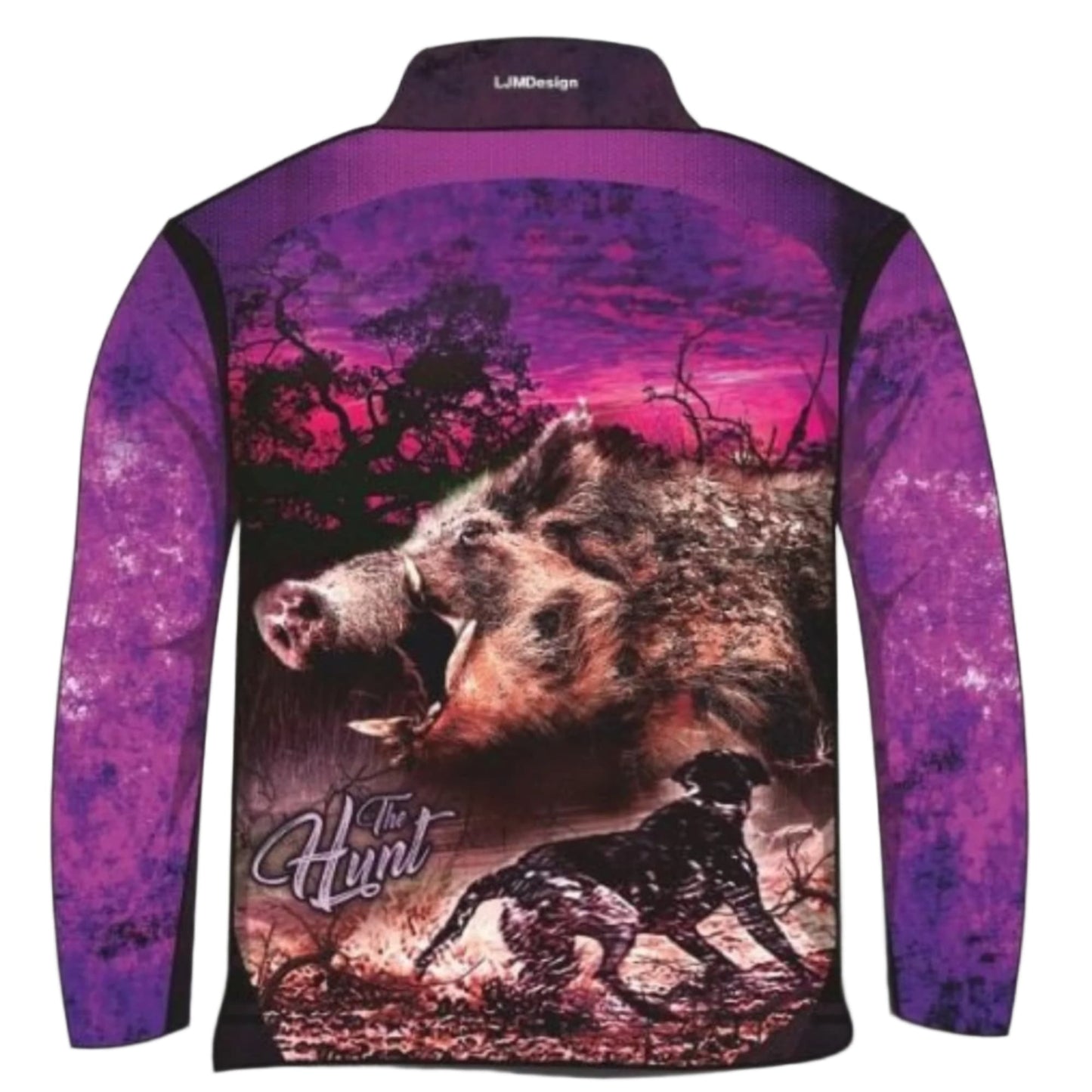 Hunting | The Hunt Purple Fishing Shirt ★Pre-Order★ Z and TEE boar fishing hog hogs hunting ladies pig pig hunting Preorder purple quick dry spo-default spo-disabled sun sun shirt sun shirts sunsafe uv women WOMEN'S DESIGNS womens