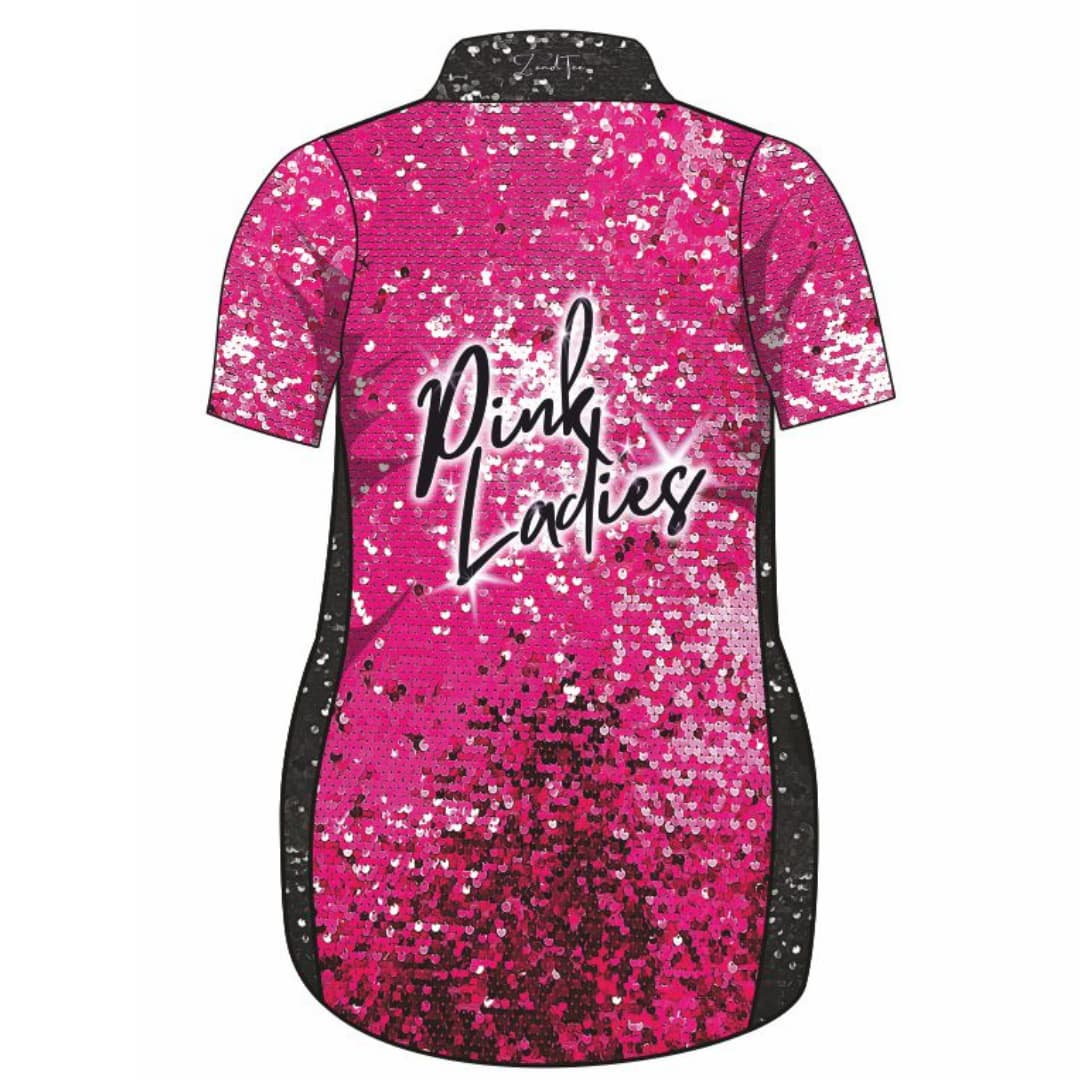 Womens | Pink Ladies Lifestyle Fishing Dress Z and TEE Beach Dress black fish scales GIRL'S DESIGNS Matching Shirt pink Pink Ladies POCKETS quick dry SUN SAFE UPF WOMEN'S DESIGNS