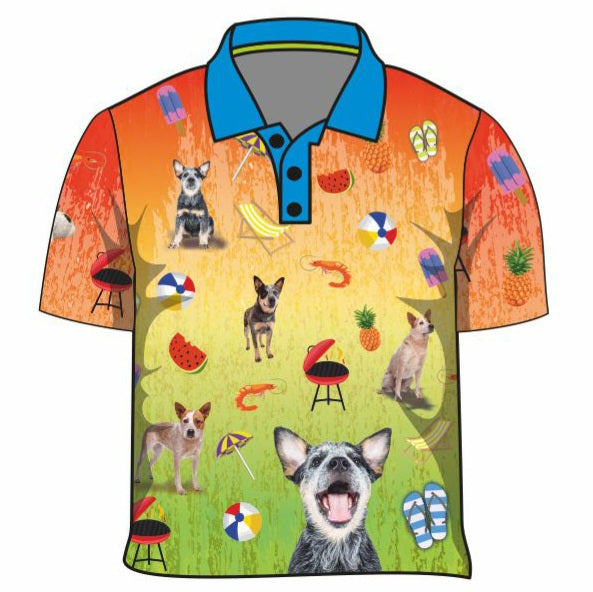 Kids | Bluey Fishing Shirt ★Pre-Order★ Z and TEE Aussie Australia Australia Day Australian KIDS kids design Preorder quick dry spo-default spo-disabled sun sun shirt sun shirts sunsafe uv