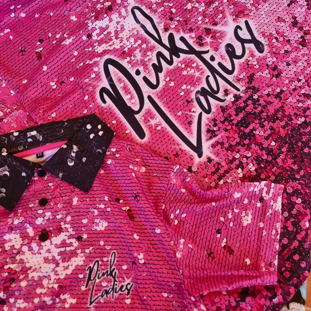 Womens | Pink Ladies Fishing Shirt Z and TEE black fish scales In Stock matching dress pink Pink Ladies quick dry SUN SAFE UPF WOMEN'S DESIGNS womens