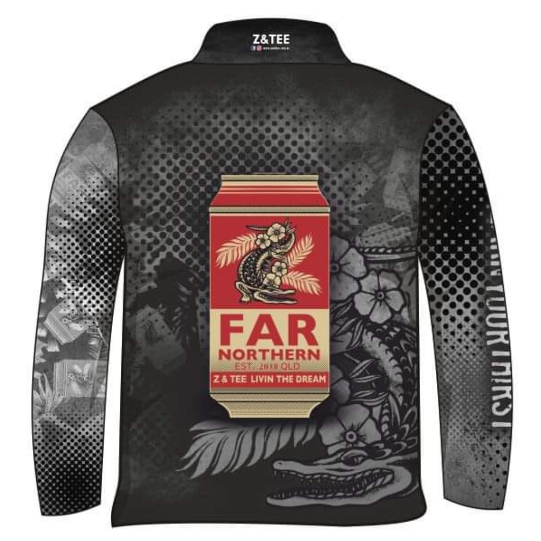 Mens | Far Northern Beer Onyx Fishing Shirt ★Pre-Order★ Z and TEE Australia Australia Day Australian camping COUNTRY WESTERN DESIGNS fishing men mens MEN’S DESIGNS Preorder quick dry spo-default spo-disabled sun sun shirt sun shirts sunsafe uv