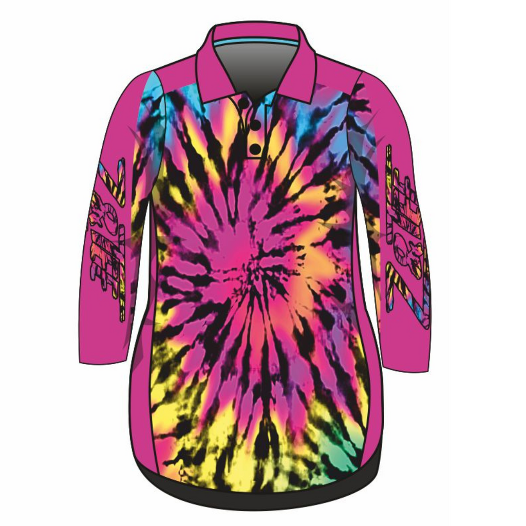 ★ Pre-Order ★ Tie Dye Pink Lifestyle Dress Z and TEE GIRL'S DESIGNS girls WOMEN'S DESIGNS womens