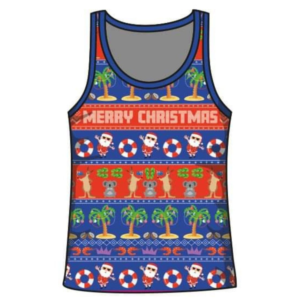 Xmas - Australiana Ugly Christmas Singlet Z and TEE Aussie Australia Australia Day Australian Australiana boxingday boys BUY2SHIRTS camping Children Fishing Children's Fishing Christmas FATHER'S DAY FISHING HIM ALL in stock lastchance LJM men mens quick dry spo-default spo-disabled sun sun shirt sun shirts sunsafe SWIMMING uv xmas z&tee