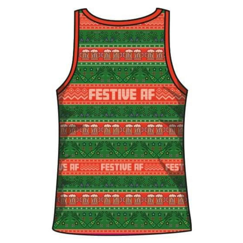 Xmas - Festive AF Ugly Christmas Singlet Z and TEE Aussie boxingday boys BUY2SHIRTS camping Children Fishing Children's Fishing Christmas FATHER'S DAY FISHING HIM ALL in stock lastchance LJM men mens quick dry spo-default spo-disabled sun sun shirt sun shirts sunsafe SWIMMING uv xmas z&tee