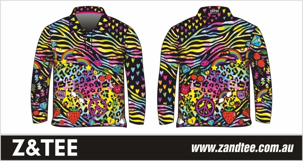 Kids | Girl Squad Fishing Shirt ★Pre-Order★ Z and TEE camping fishing girl girls GIRLS DESIGNS kasey rainbow Kid's Fishing Kid's Fishing Apparel Kid's Fishing Shirt Kid's Uv Rated Shirts KIDS KIDS ALL kids design KIDS DESIGNS Kids UV rated shirt leopard print little party dress Preorder quick dry rainbow spo-default spo-disabled sun sun safe sun shirt sun shirts sunsafe uv