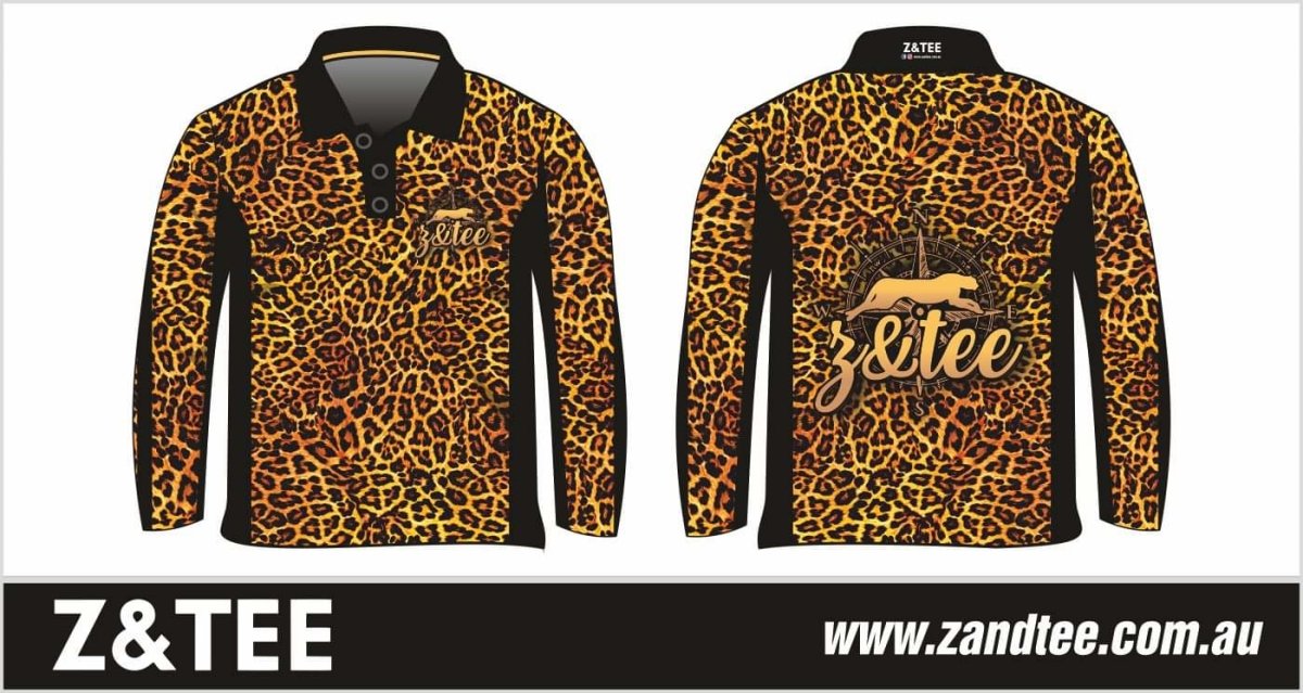Leopard Print | Wild Side Alive Fishing Shirt ★Pre-Order★ Z and TEE camping fishing ladies Ladies Fishing Ladies Fishing Shirt Lady Leopard leopard print Preorder quick dry spo-default spo-disabled sun sun shirt sun shirts sunsafe uv Women WOMEN'S DESIGNS Women's Fishing Women's Fishing Shirt womens z&tee