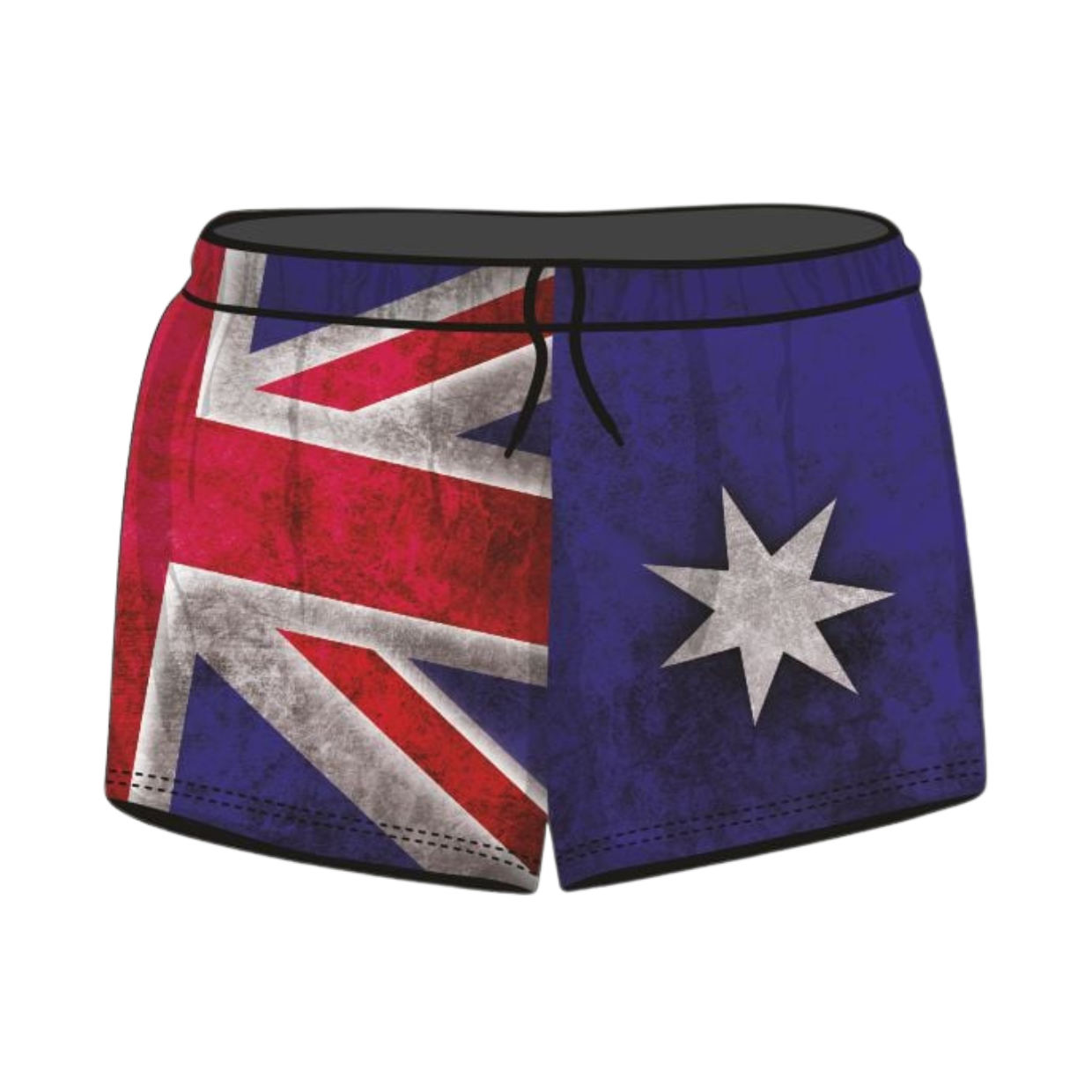Rugby Shorts | Aussie Flag ★Pre-Order★ Z and TEE Aussie AUSSIE FLAG blue Fishing shorts KID'S DESIGNS Matching Shirt MEN'S DESIGNS quick dry red WOMEN'S DESIGNS