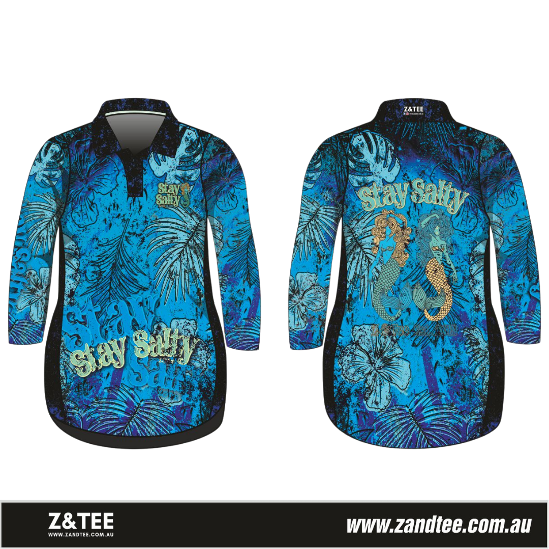 Stay salty | Blue Fishing Dress ★Pre-Order★