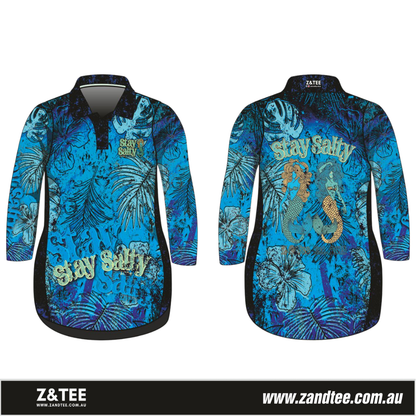 Stay salty | Blue Fishing Dress ★Pre-Order★