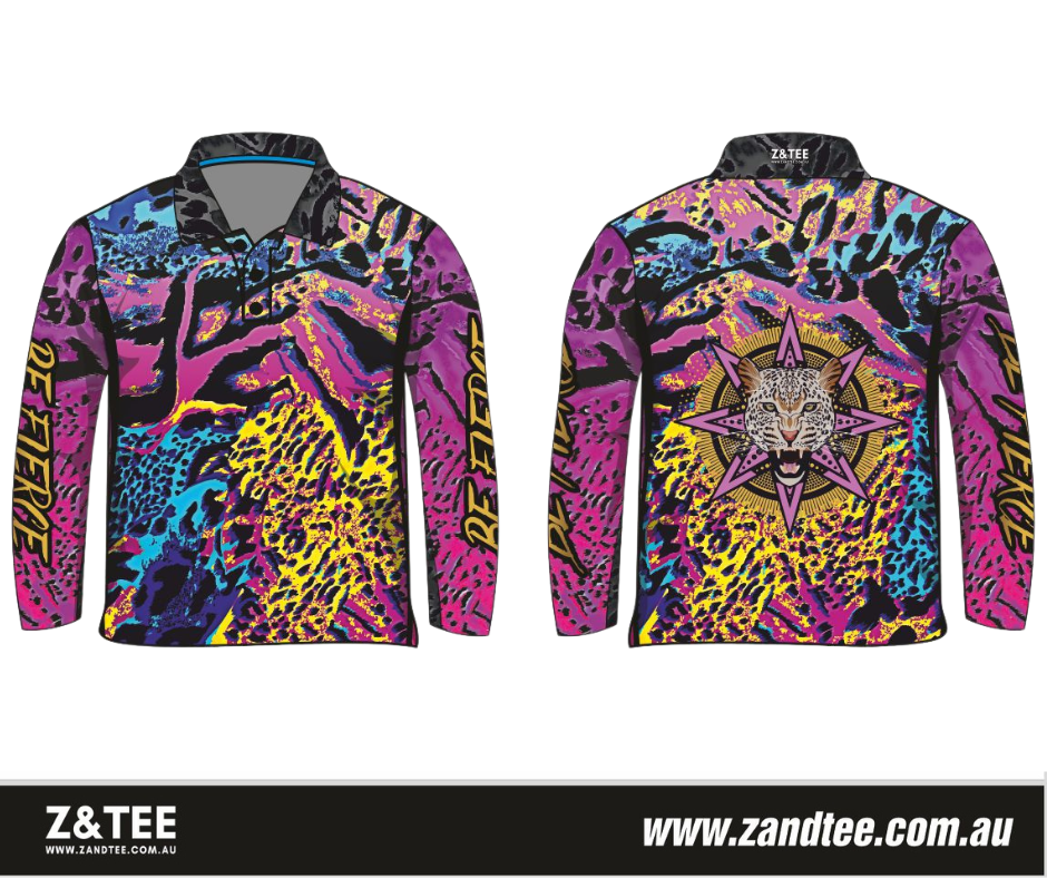 Leopard Print | Wild Side Be Fierce Fishing Shirt ★Pre-Order★