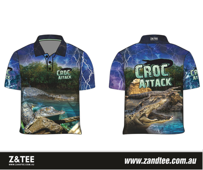 Mens | Croc Attack Fishing Shirt ★Pre-Order★