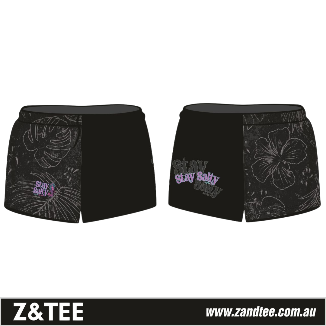 Rugby Shorts | Black Stay Salty ★Pre-Order★