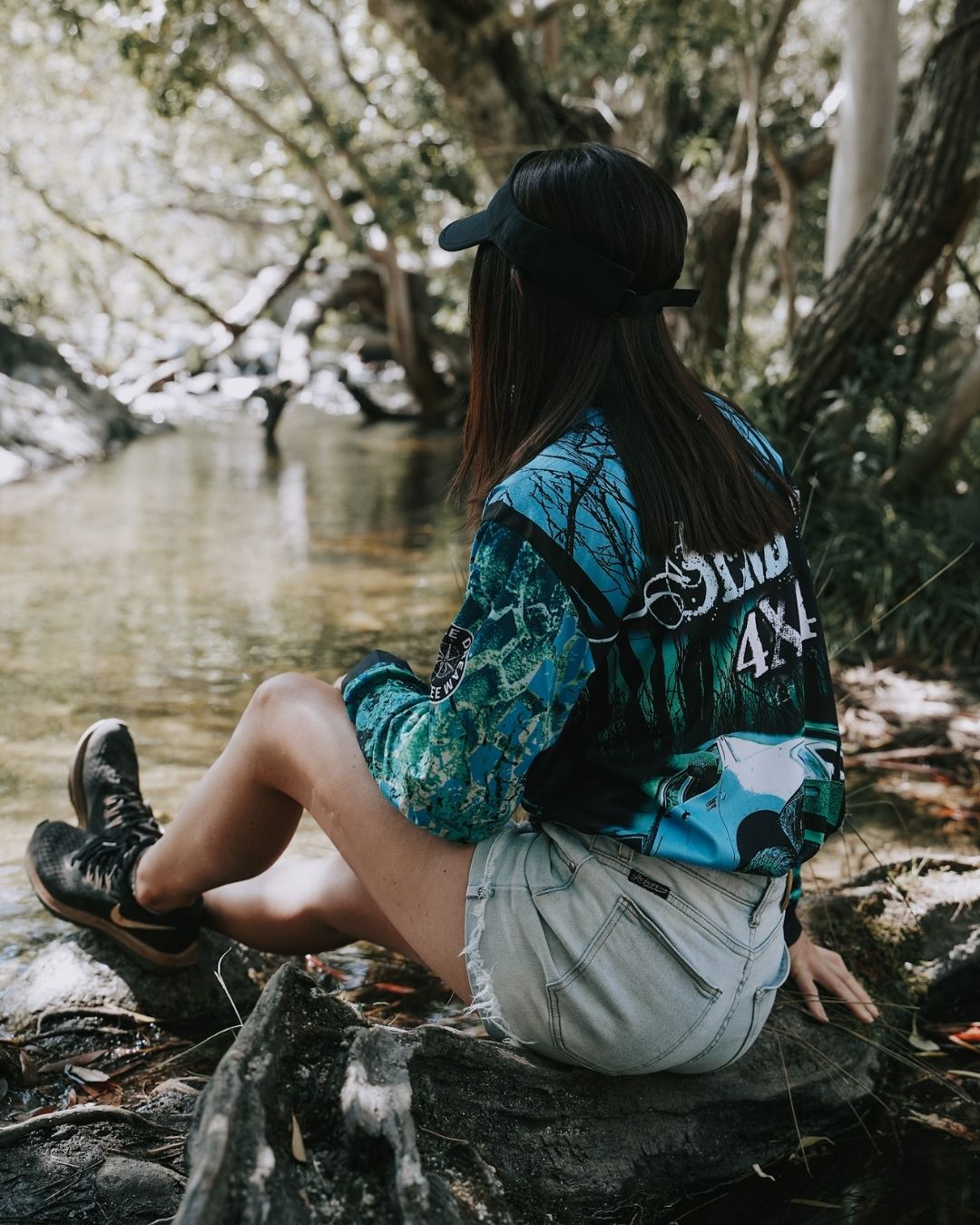 4x4 | Send It Bush Aqua Fishing Shirt ★Pre-Order★