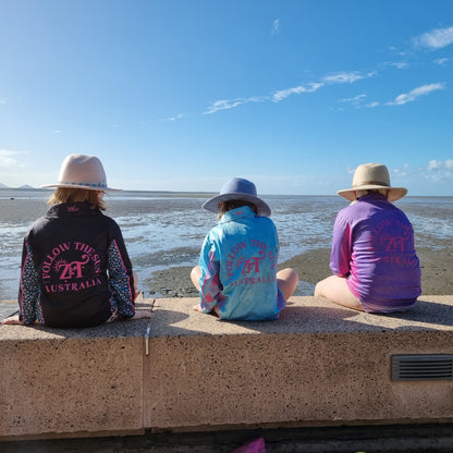 Leopard Print | Wild Side Follow the Sun Black Fishing Shirt ★Pre-Order★
