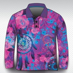 ★Pre-Order★ Aztec Dreamcatcher Pink Sun Smart Shirt - Z&Tee Z and TEE camping country cowgirl fishing ladies Ladies Fishing Ladies Fishing Shirt LJM outback pink Preorder quick dry spo-default spo-disabled sun sun shirt sun shirts sunsafe uv western Women Women's Fishing Women's Fishing Shirt womens