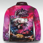 ★Pre-Order★ Fishing | Cheers to the Weekend Pink Fishing Shirt Long or Short Sleeve Z and TEE camping FISH DESIGNS fishing LJM men mens Preorder quick dry spo-default spo-disabled sun sun shirt sun shirts sunsafe uv WOMEN'S DESIGNS