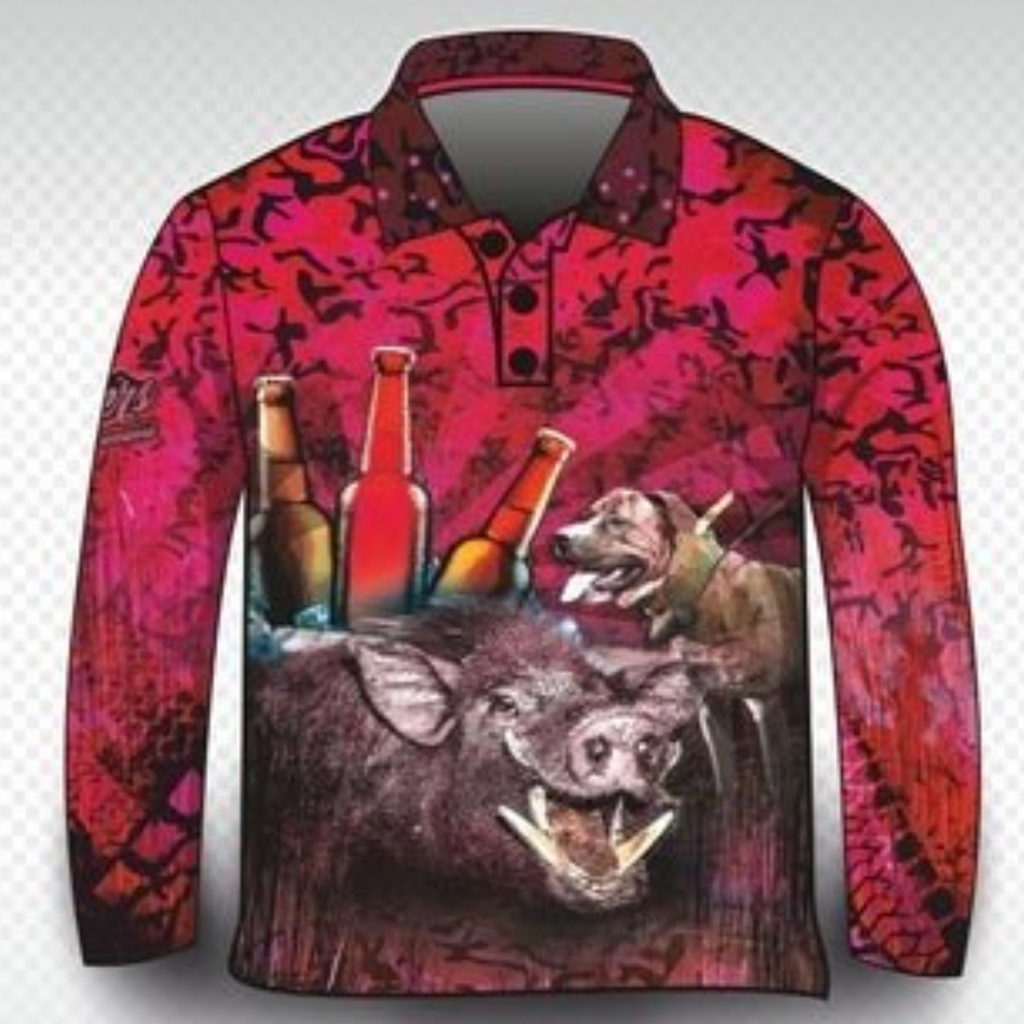 ★Pre-Order★ Hunting | Cheers to the Weekend Pink Hunting Shirt Long or Short Sleeve Z and TEE camping cruiser dog fishing landcruiser LJM pig Preorder quick dry spo-default spo-disabled sun sun shirt sun shirts sunsafe uv Women Women's Fishing womens