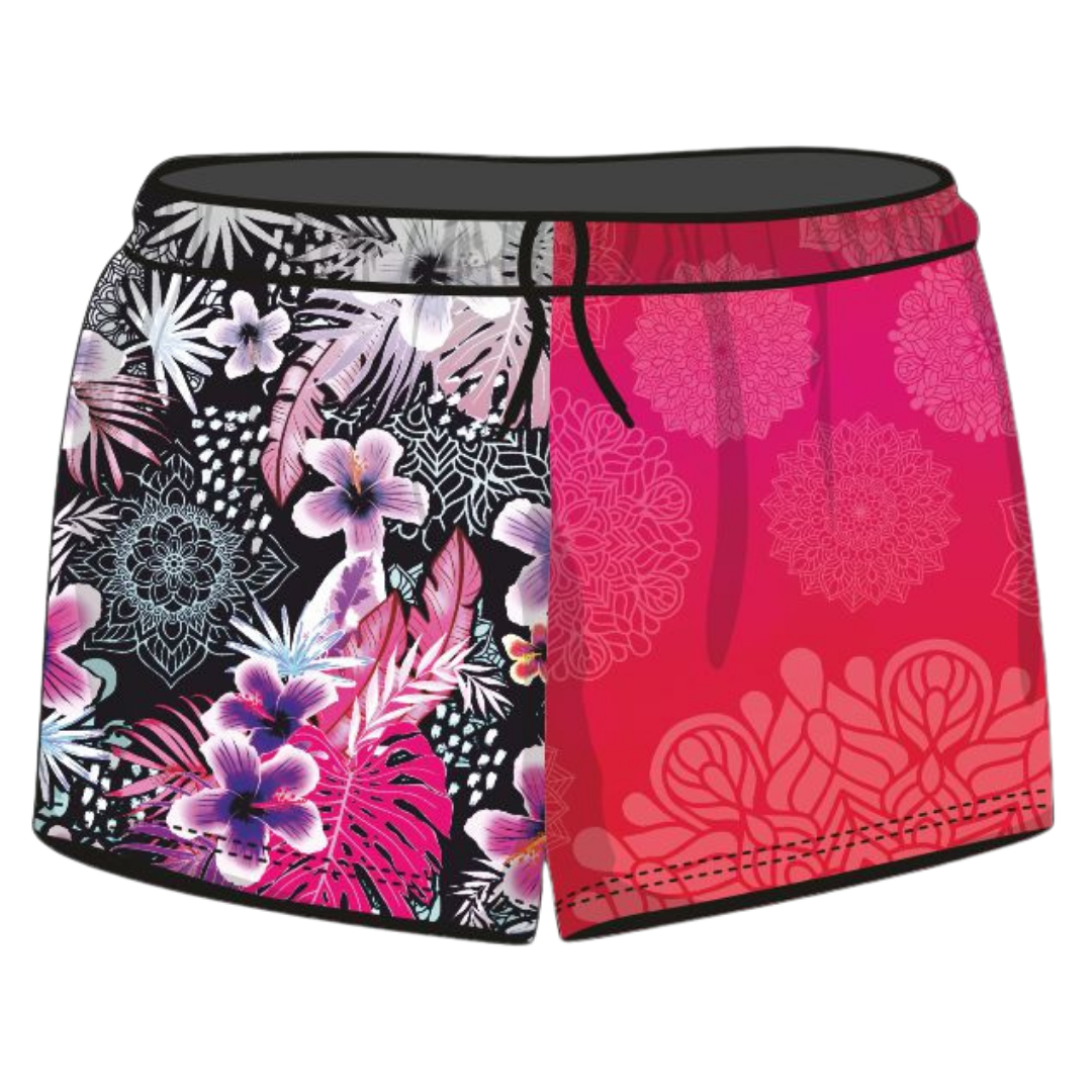 Rugby Shorts | Barbados Tropical Mandala ★Pre-Order★