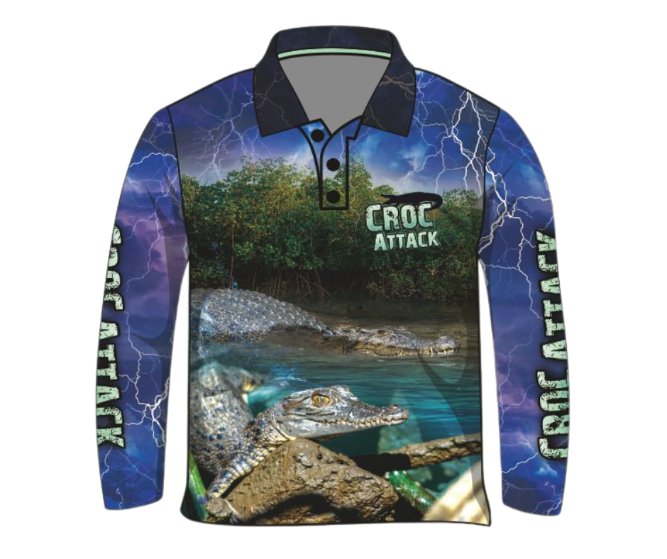 Mens | Croc Attack Fishing Shirt ★Pre-Order★