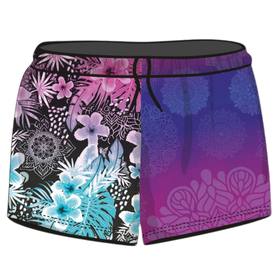 Rugby Shorts | Maldives Tropical Mandala ★Pre-Order★