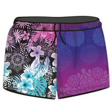 Rugby Shorts | Maldives Tropical Mandala ★Pre-Order★ Z and TEE black blue Complete the Set Fishing shorts Floral KID'S DESIGNS MANDALA matching dress Matching Shirt New Design purple quick dry tropical TROPICAL DESIGNS WOMEN'S DESIGNS womens