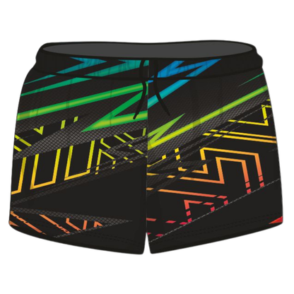 Rugby Shorts | Extreme Lightning Rainbow Flare Onyx ★Pre-Order★
