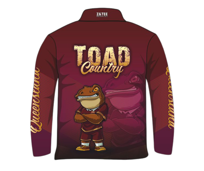 Footy | QLD Maroons Toad Country Fishing Shirt v2 ★Pre-Order★