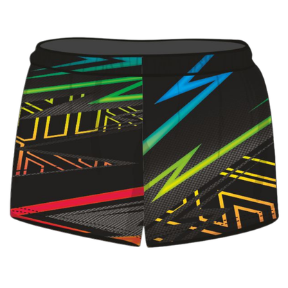 Rugby Shorts | Extreme Lightning Rainbow Flare Onyx ★Pre-Order★