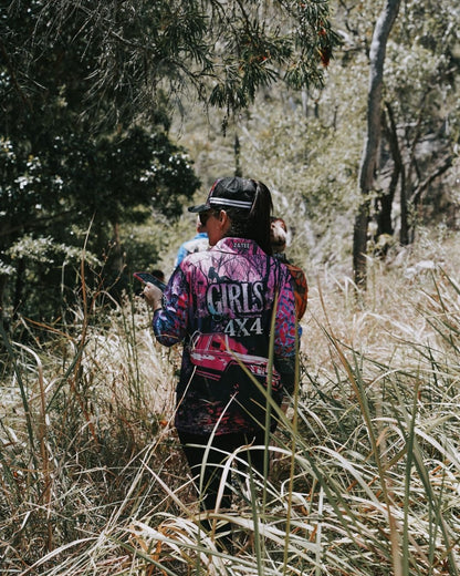 4x4 | Girls 4x4 Bush Pink & Purple Fishing Shirt ★Pre-Order★